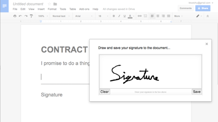 Google Docs Signature Add-on